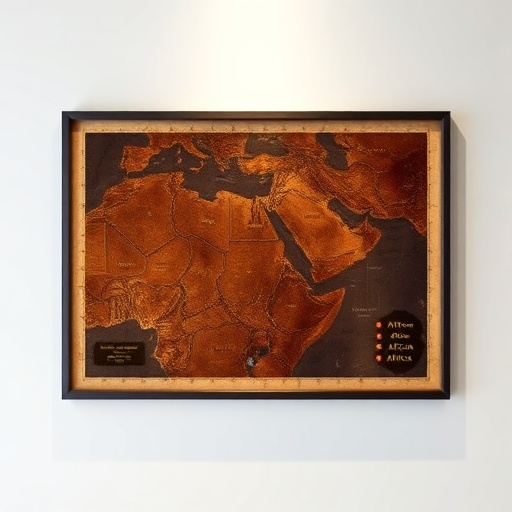 African Empires Map Poster